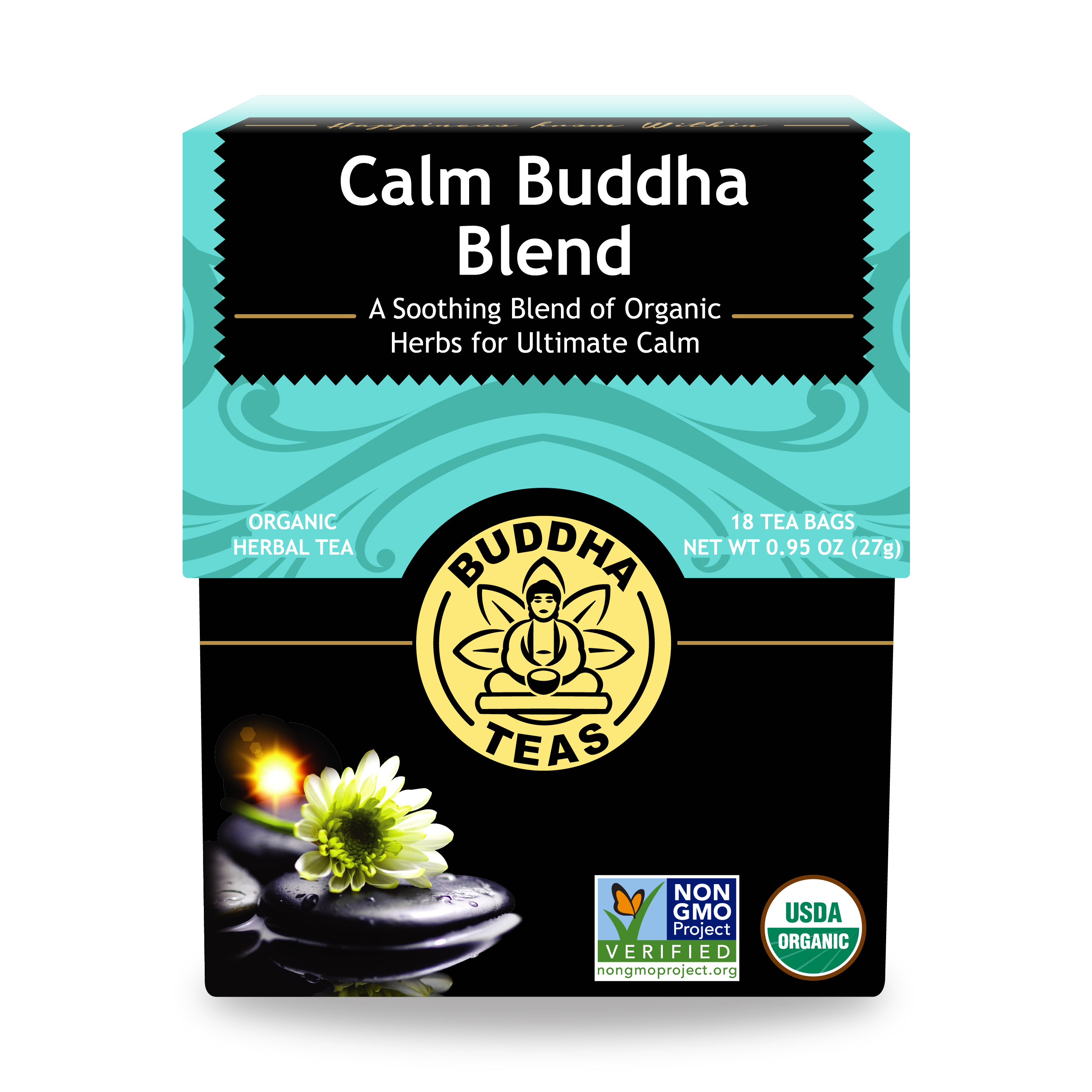 Buy Calm Buddha Blend: Organic & Plastic-Free Tea Bags | Buddha Teas