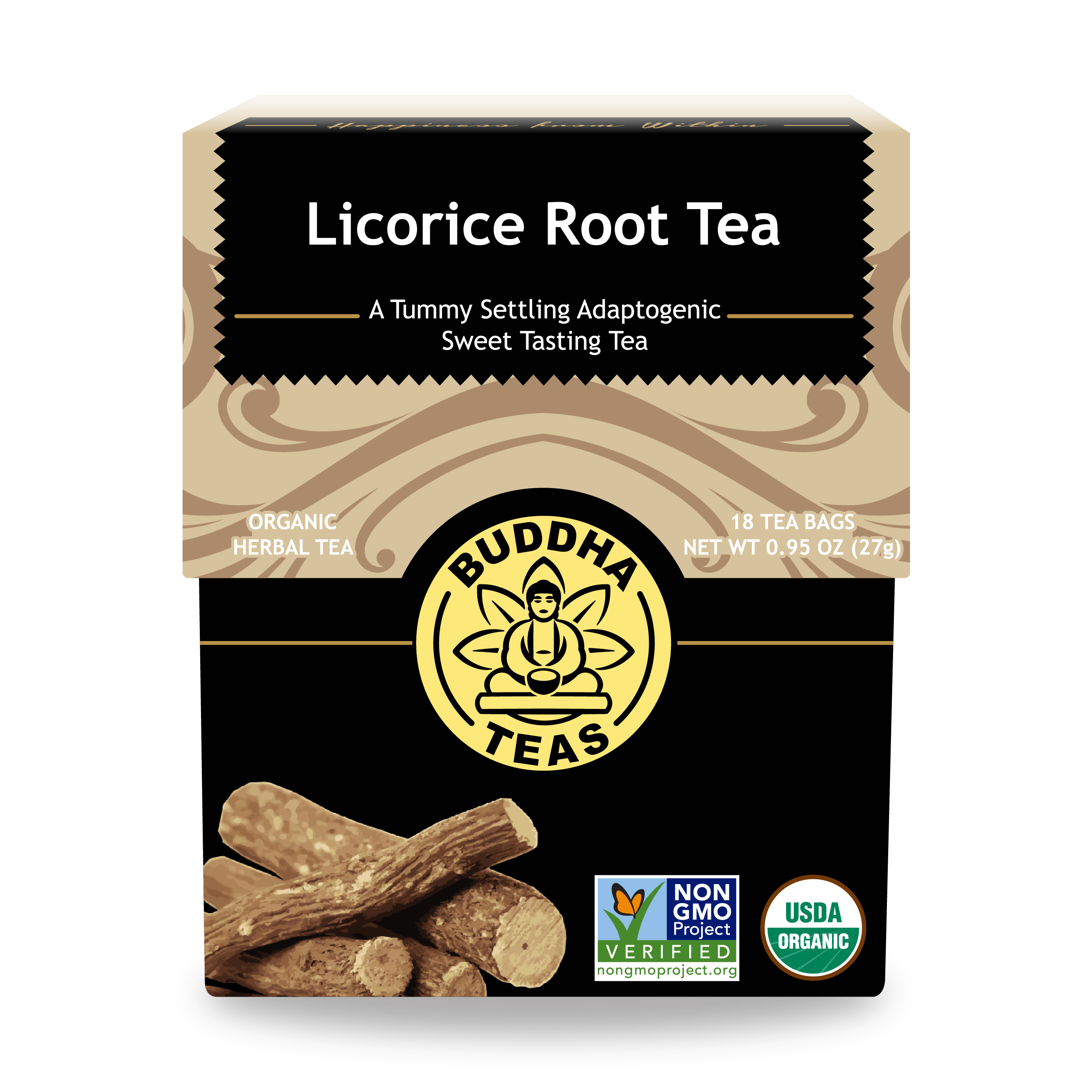 Buy Licorice Root Tea: Organic & Plastic-Free Tea Bags | Buddha Teas