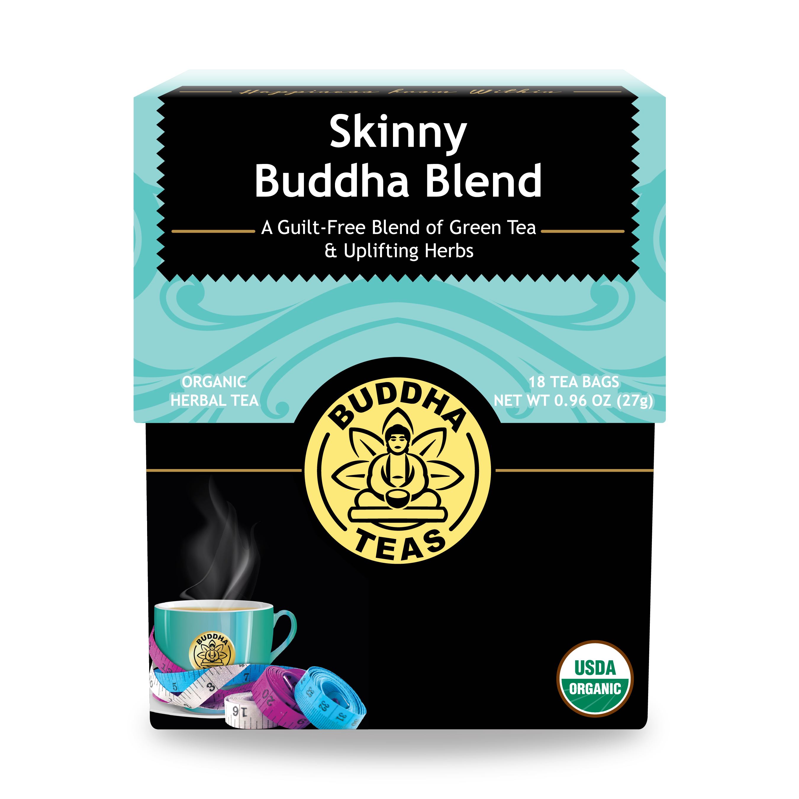 Buy Skinny Buddha Blend: Organic & Plastic-Free Tea Bags | Buddha Teas