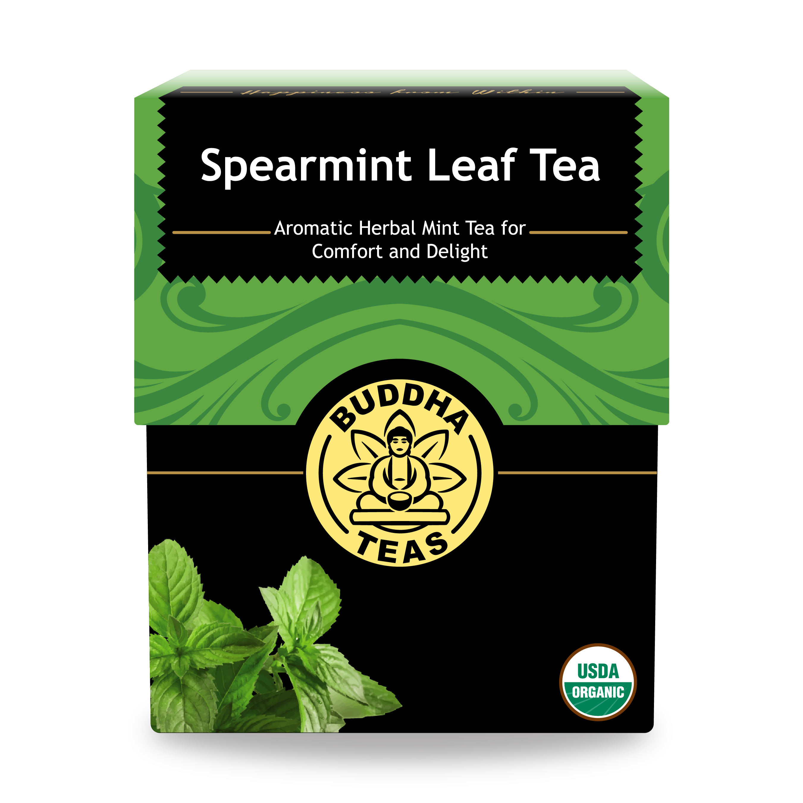 Buy Spearmint Leaf Tea: Organic & Plastic-Free Tea Bags | Buddha Teas