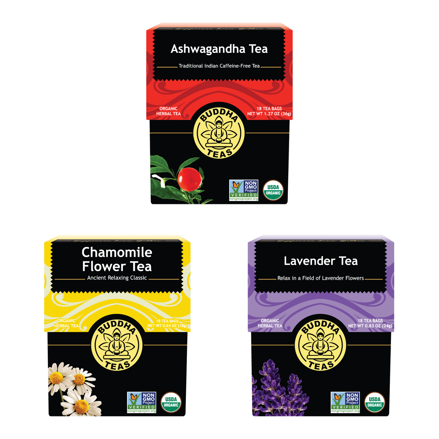 Caffeine-Free Essentials Trio