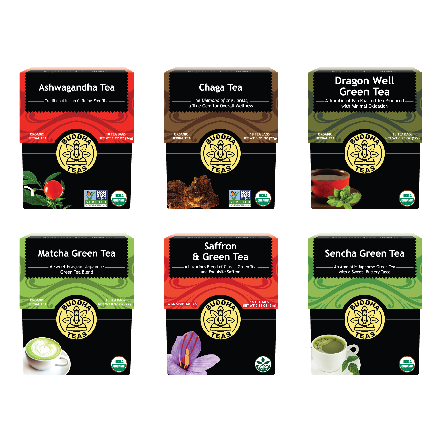 Buy Energy & Metabolism Six Pack: Organic & Plastic-Free Tea Bags ...