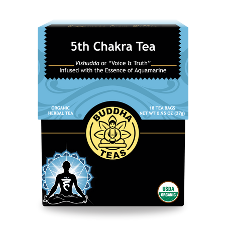 Buddha Teas 5th Chakra Tea - front view