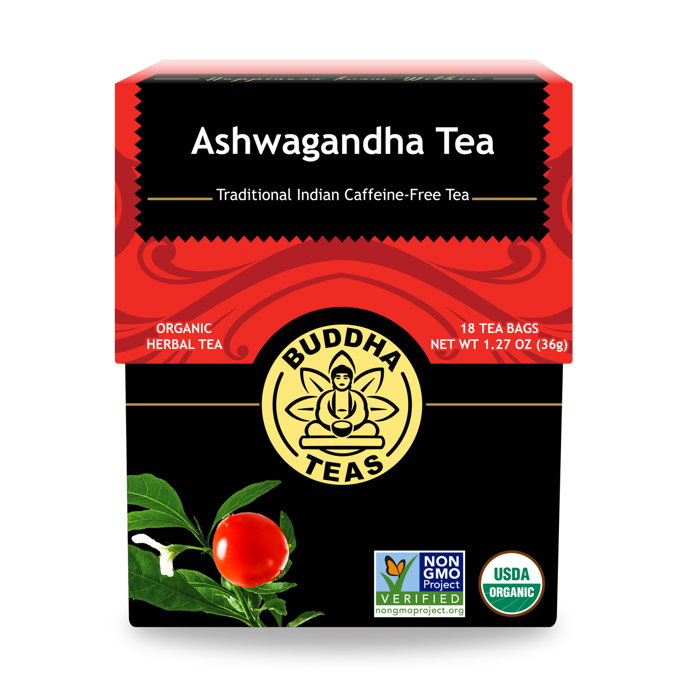 Buddha Teas Ashwagandha Tea - front view