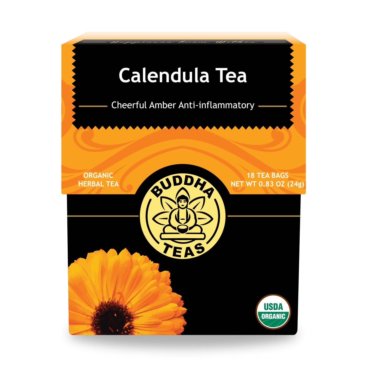 Buddha Teas Calendula Tea - front view