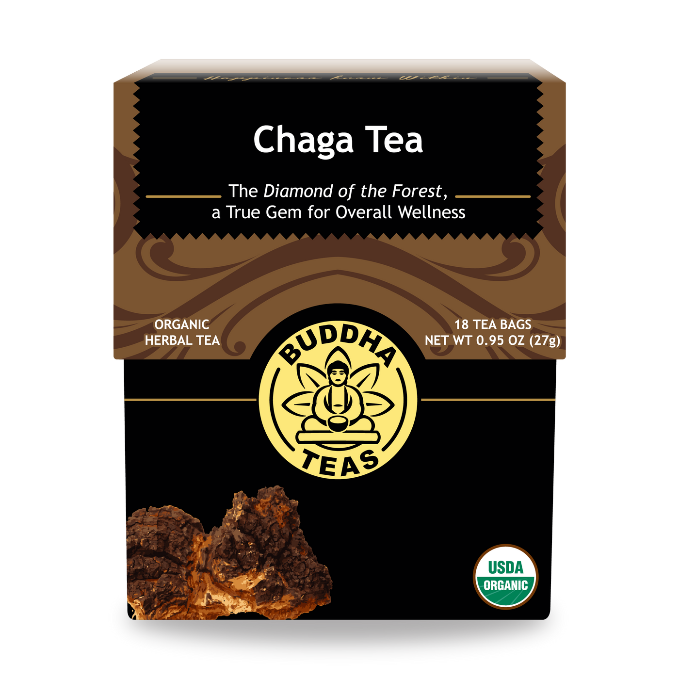 Buddha Teas Chaga Tea - front view