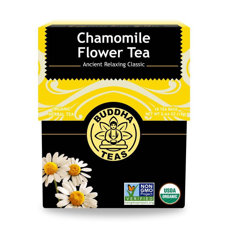 Buddha Teas Chamomile Flower Tea - front view