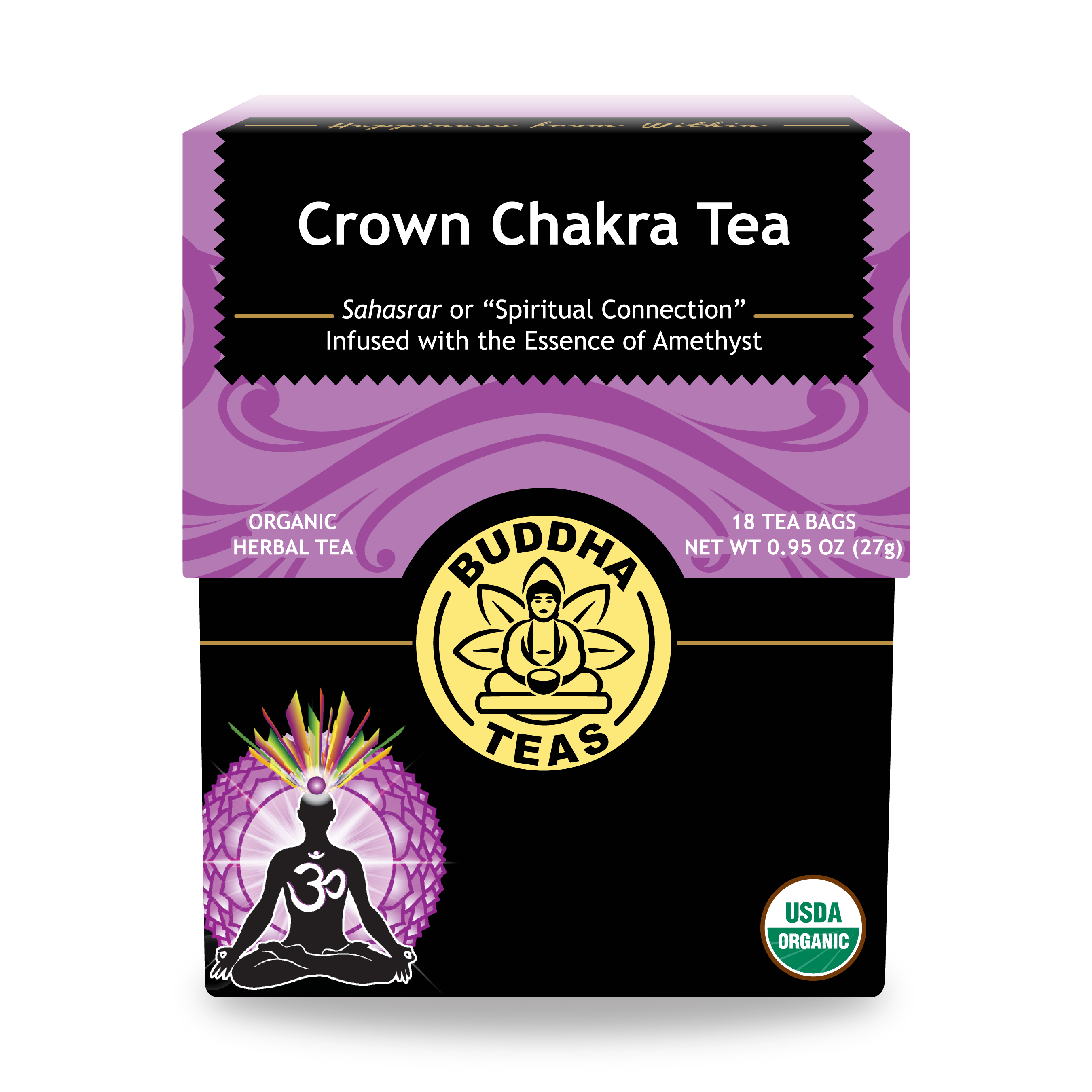 Buy Crown Chakra Tea: Organic & Plastic-Free Tea Bags | Buddha Teas