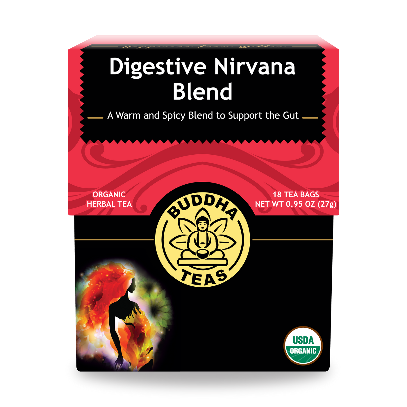 Buddha Teas Digestive Nirvana Blend - front view