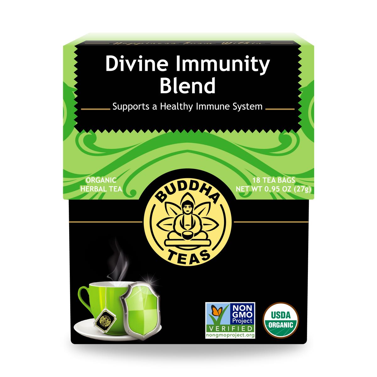 Buddha Teas Divine Immunity Blend - front view