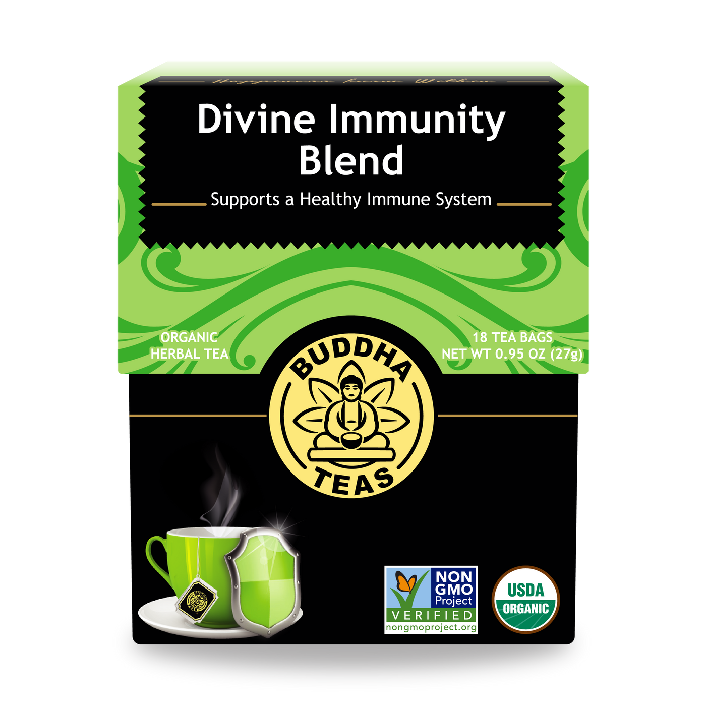 Buddha Teas Divine Immunity Blend - front view