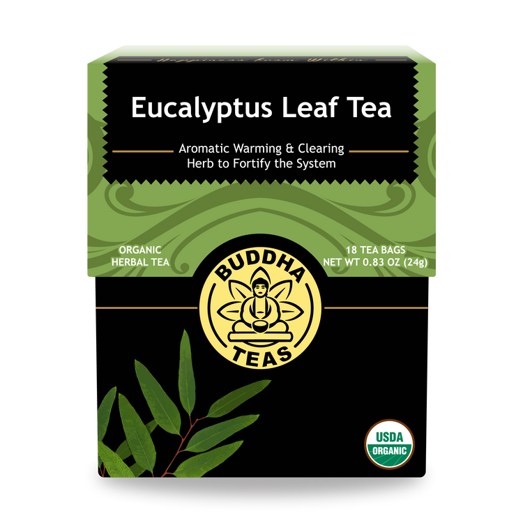 Buddha Teas Eucalyptus Leaf Tea - front view