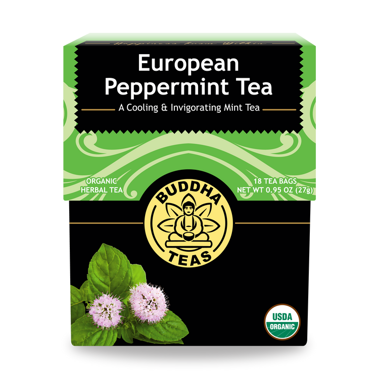 Buddha Teas European Peppermint Tea - front view