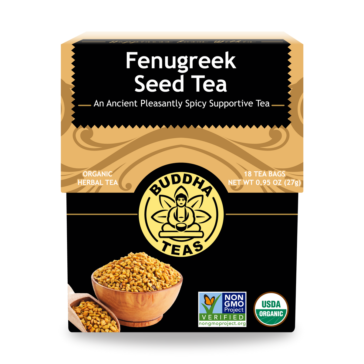 Buddha Teas Fenugreek Seed Tea - front view
