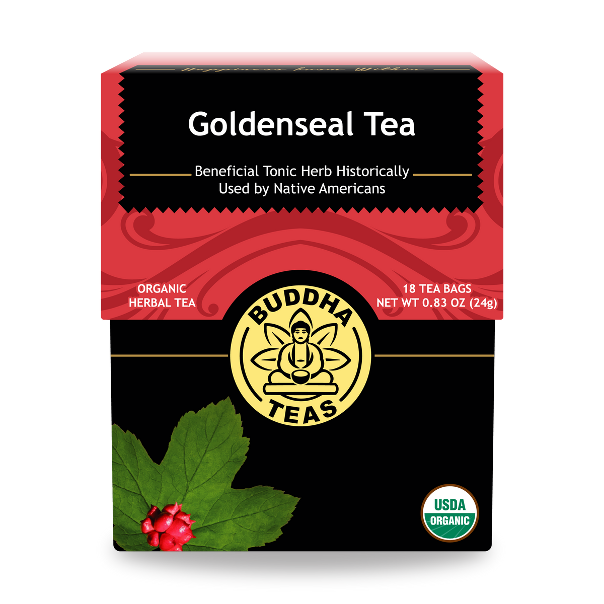 Buddha Teas Goldenseal Tea - front view