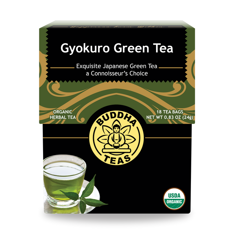Buddha Teas Gyokuro Green Tea - front view