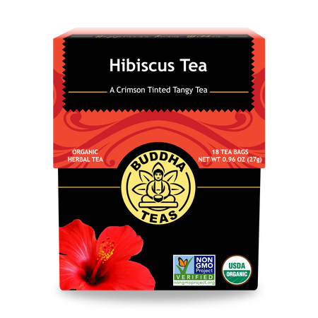 Buddha Teas Hibiscus Tea - front view