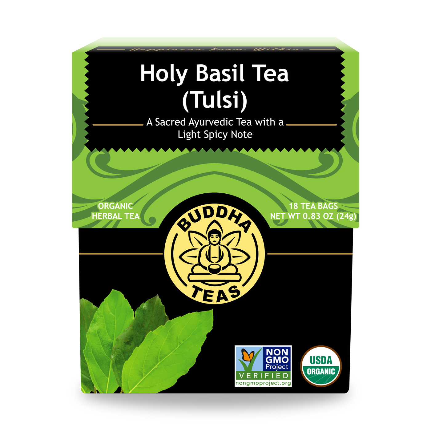 Buddha Teas Holy Basil Tea - front view