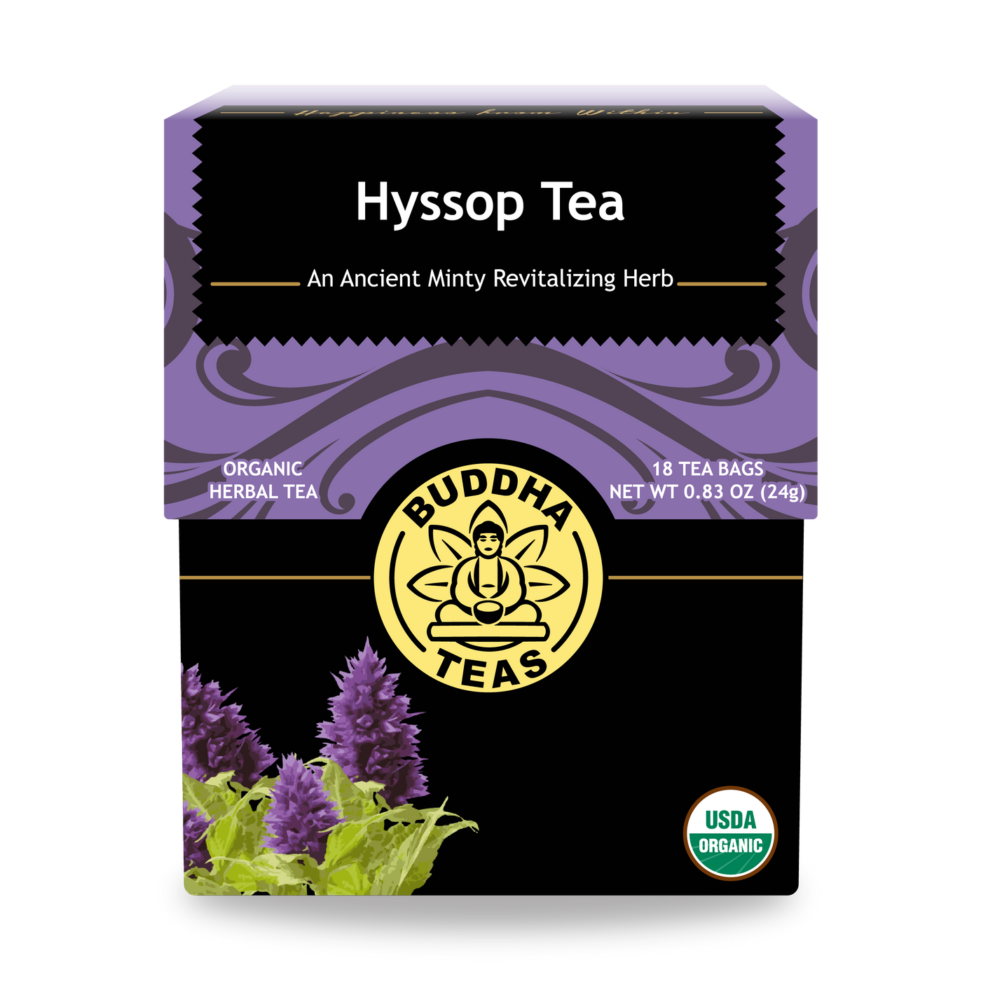 Buddha Teas Hyssop Tea - front view