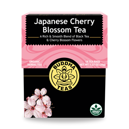 Buddha Teas Japanese Cherry Blossom Tea - front view