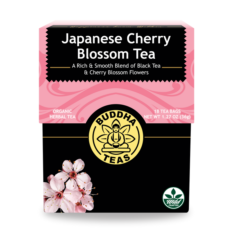 Buddha Teas Japanese Cherry Blossom Tea - front view