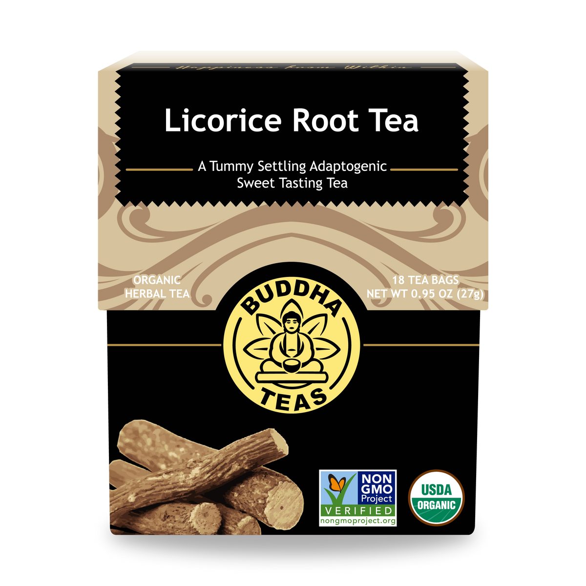 Buddha Teas Licorice Root Tea - front view