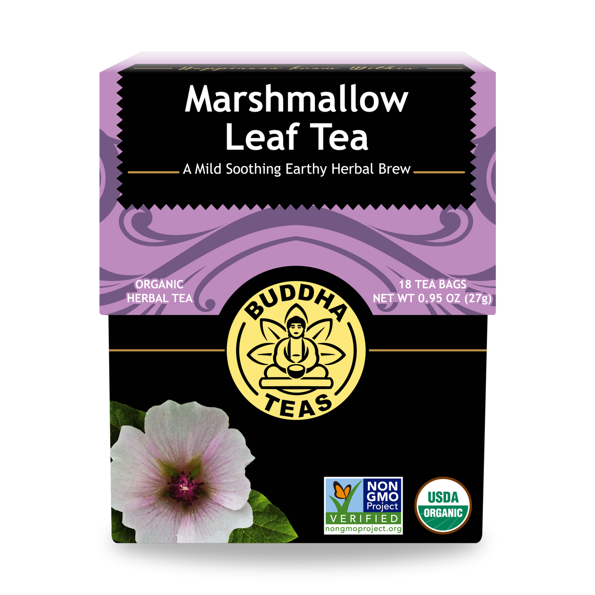 Buddha Teas Marshmallow Leaf Tea - front view