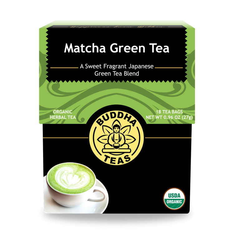 Buddha Teas Matcha Green Tea - front view