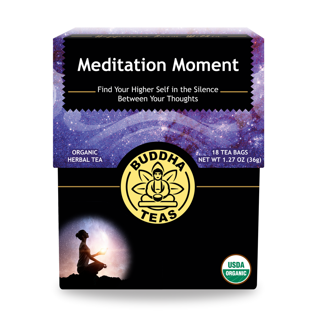 Buddha Teas Meditation Moment - front view