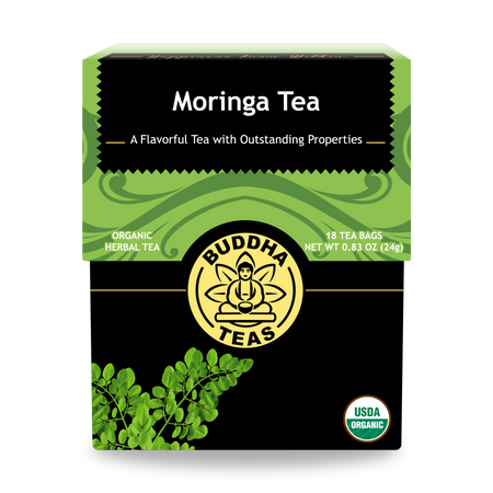 Buddha Teas Moringa Tea - front view