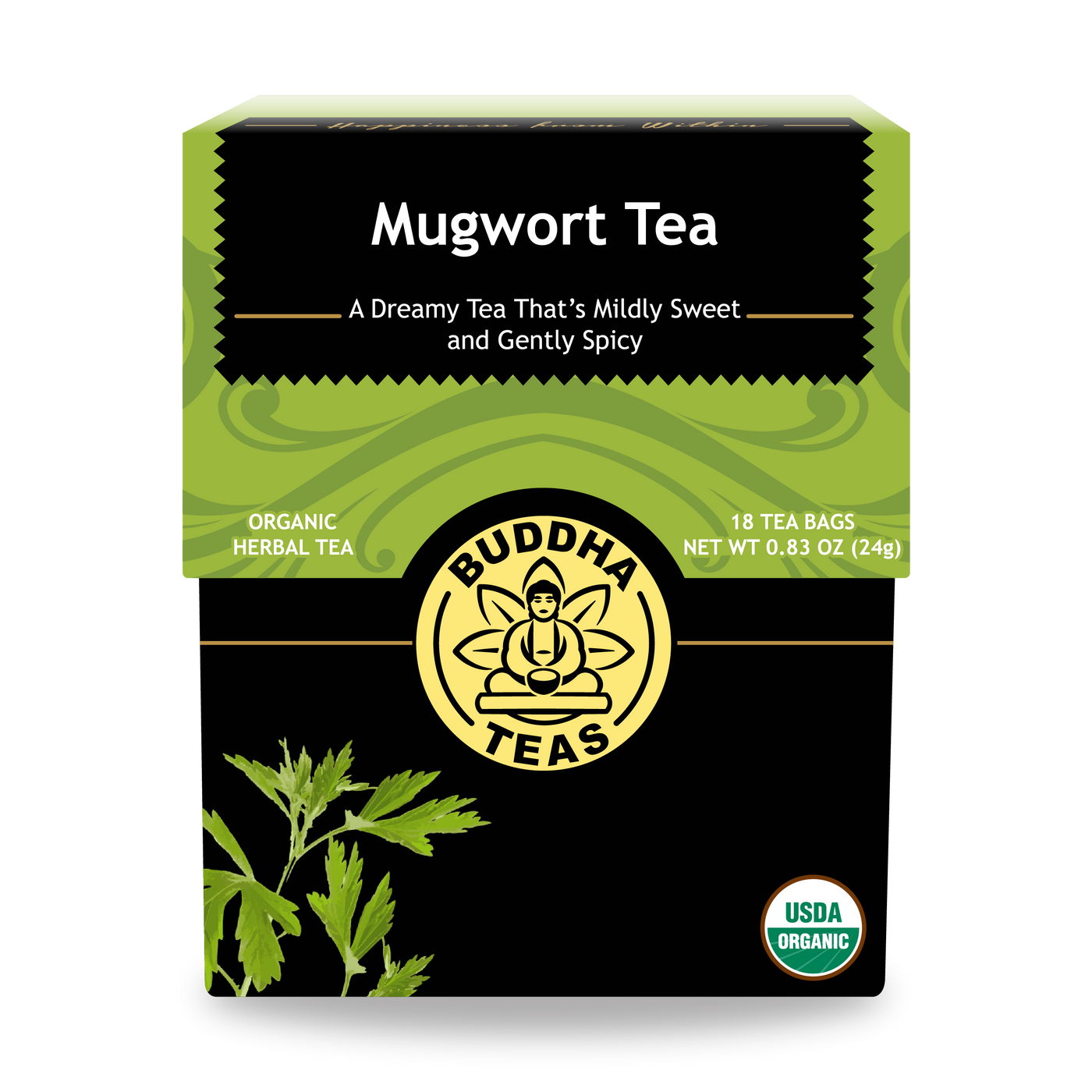 Buddha Teas Mugwort Tea - front view