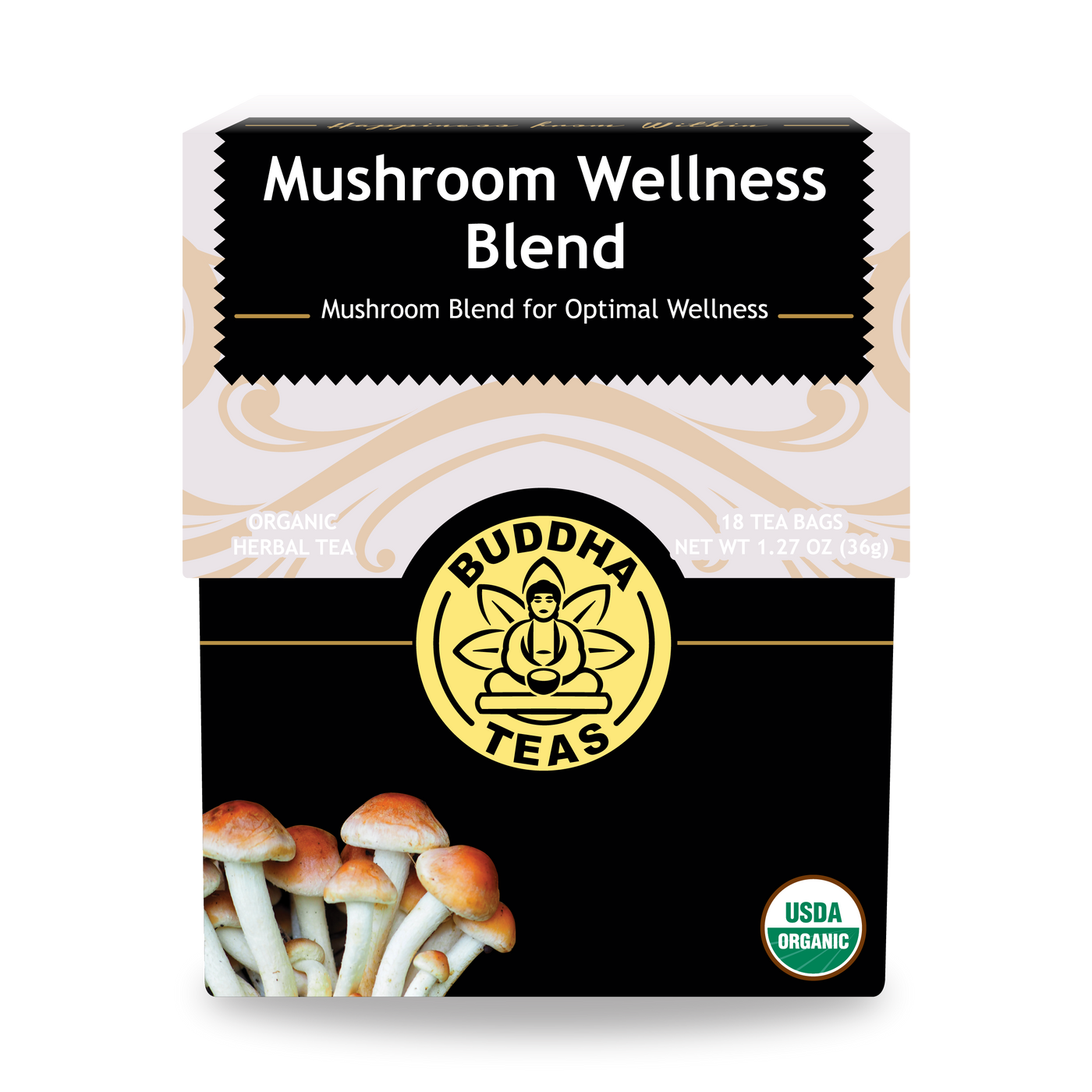 Buddha Teas Mushroom Wellness Blend - front view
