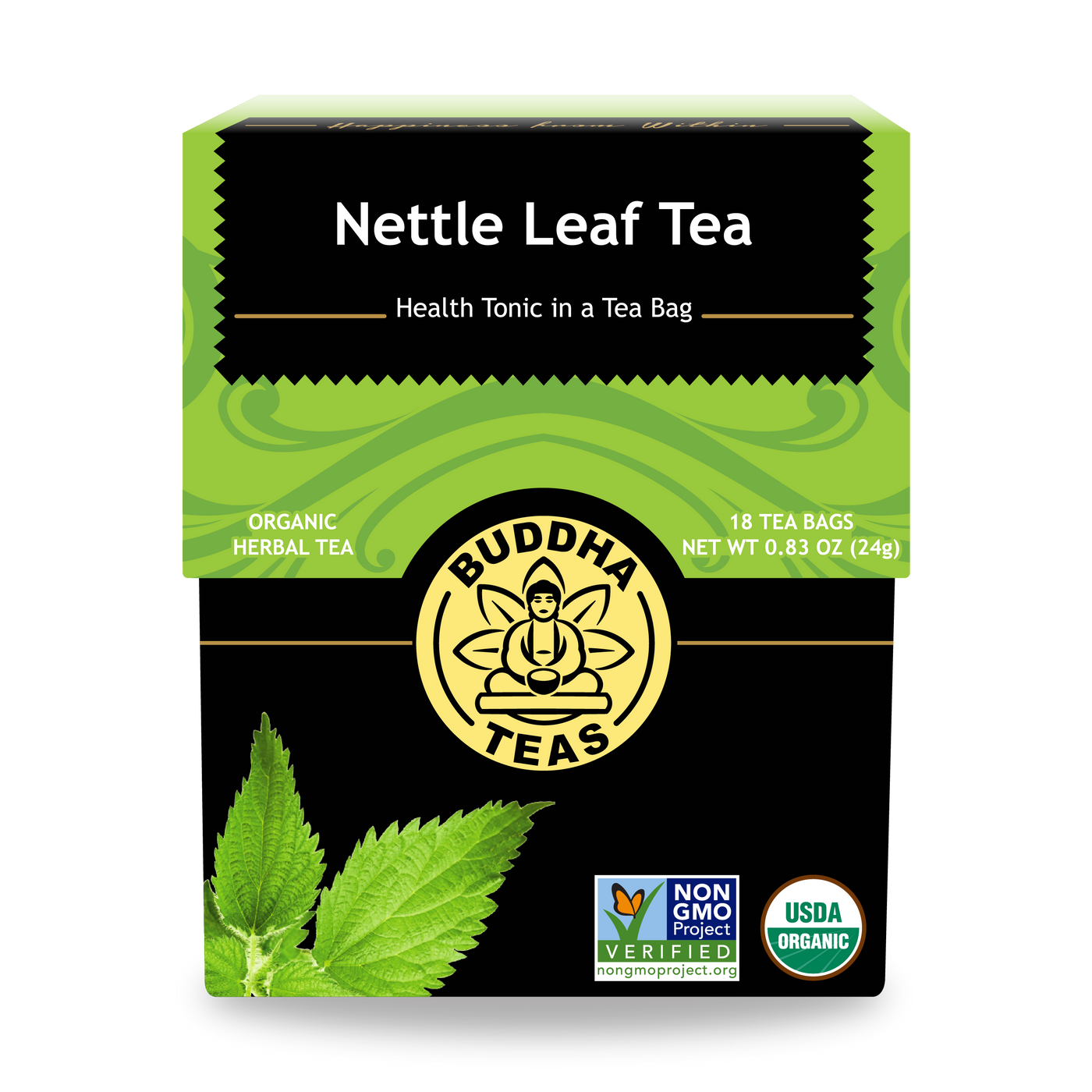 Buddha Teas Nettle Leaf Tea - front view
