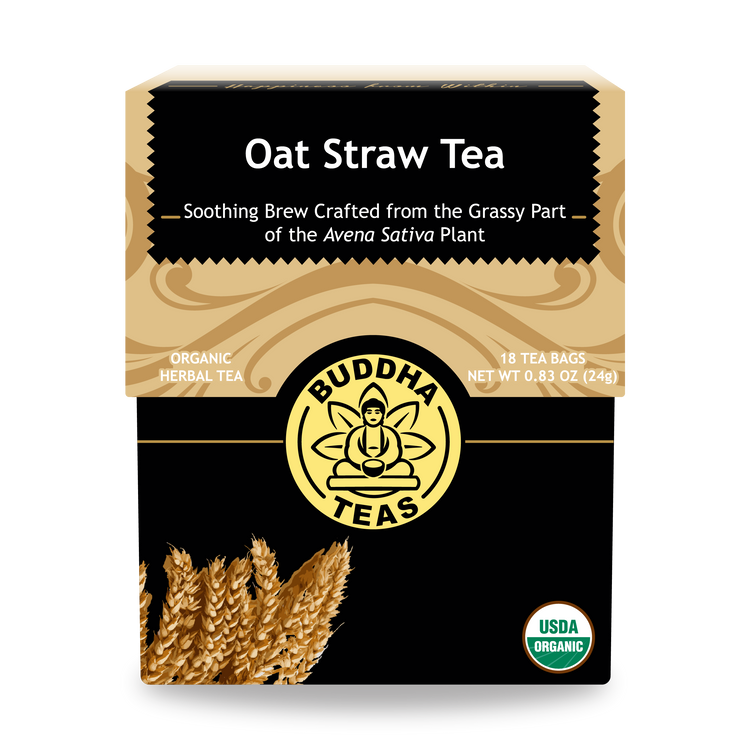Buddha Teas Oat Straw Tea - front view