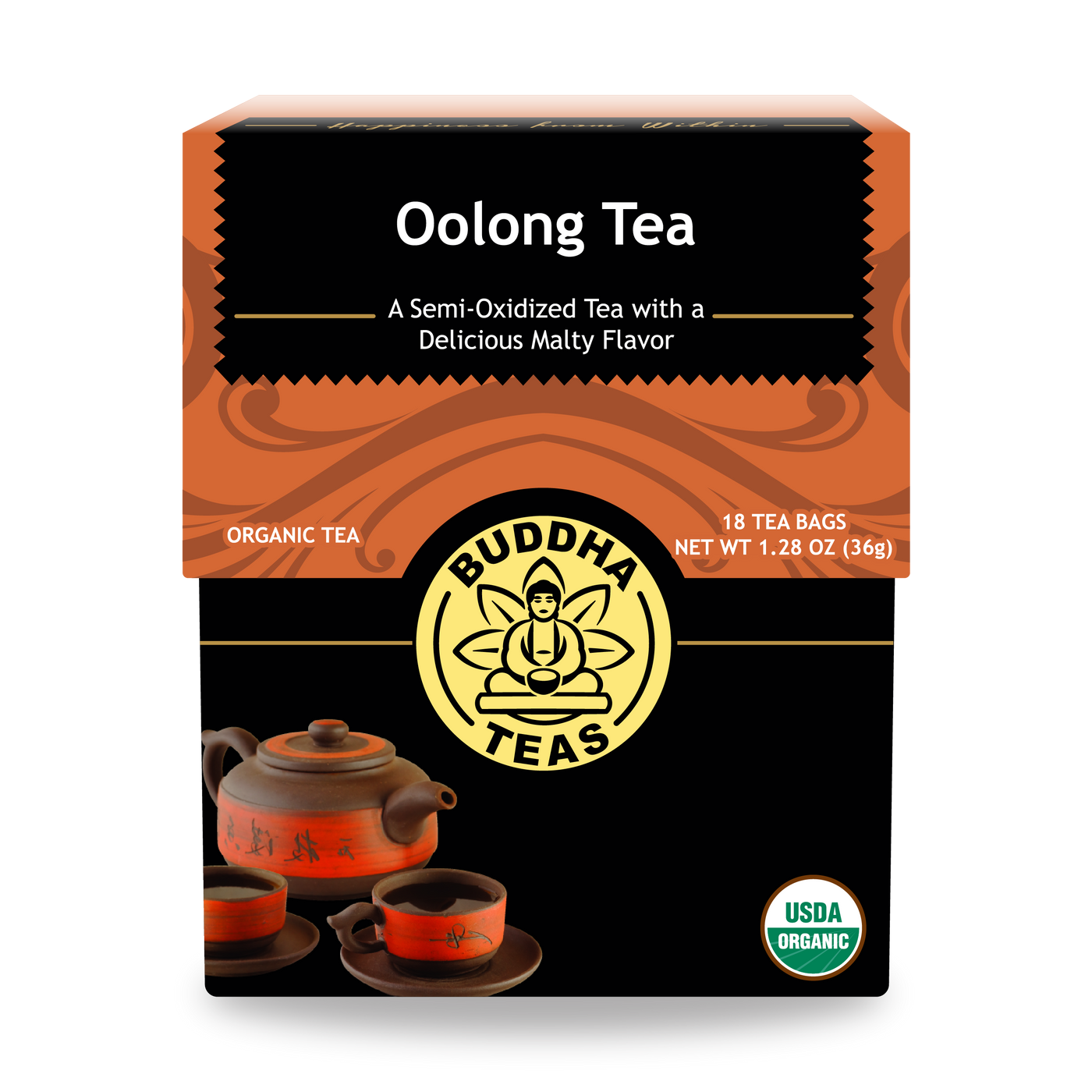 Buddha Teas Oolong Tea - front view