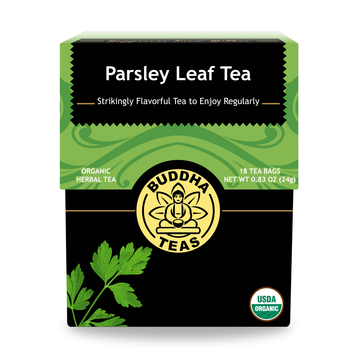 Buddha Teas Parsley Leaf Tea - front view