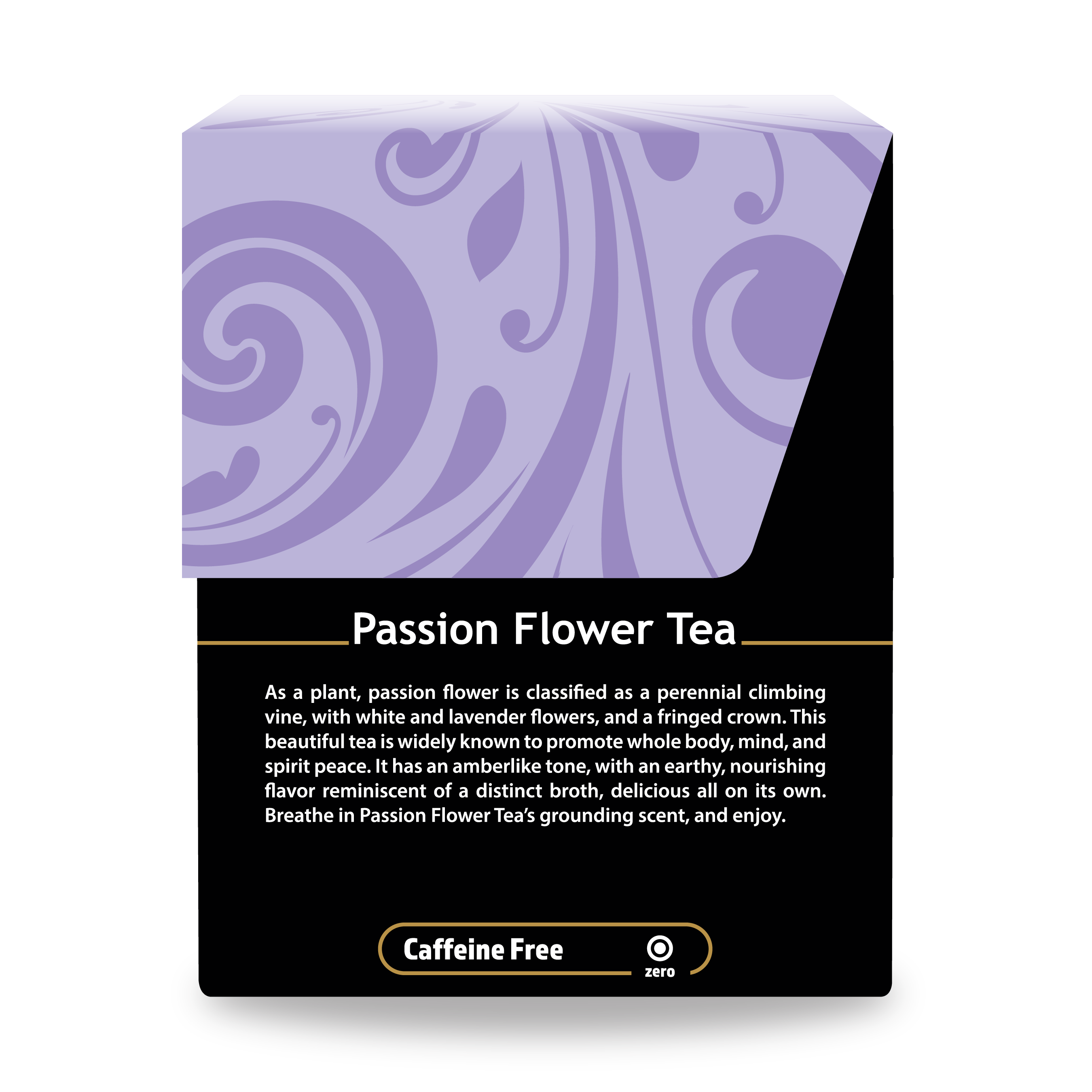 Buddha Teas Passion Flower Tea - right side panel