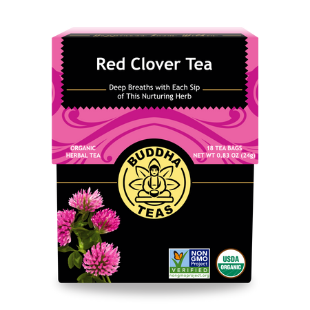 Buddha Teas Red Clover Tea - front view