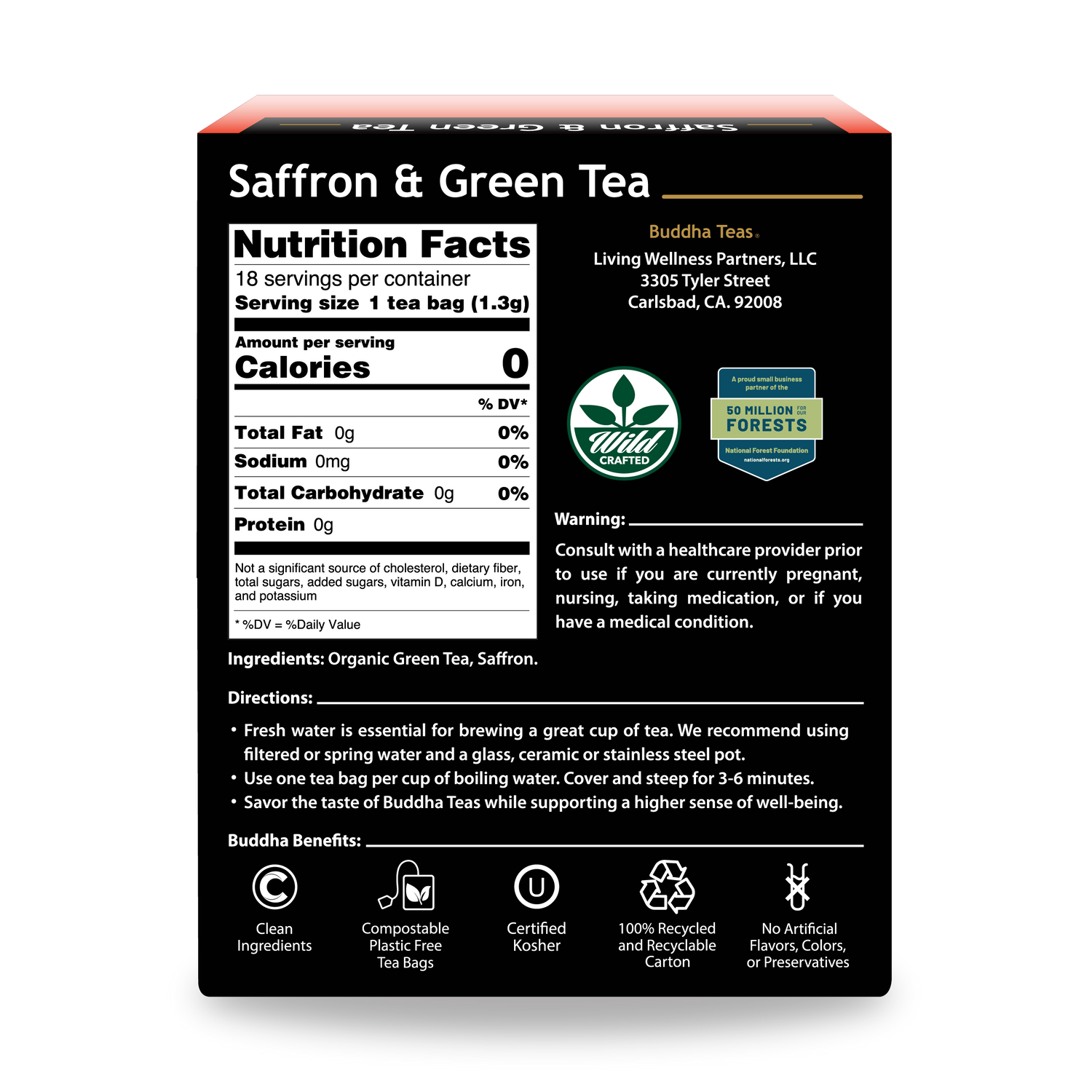Saffron Green Tea