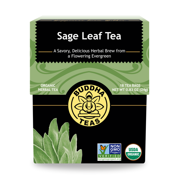 Buddha Teas Sage Leaf Tea - front view
