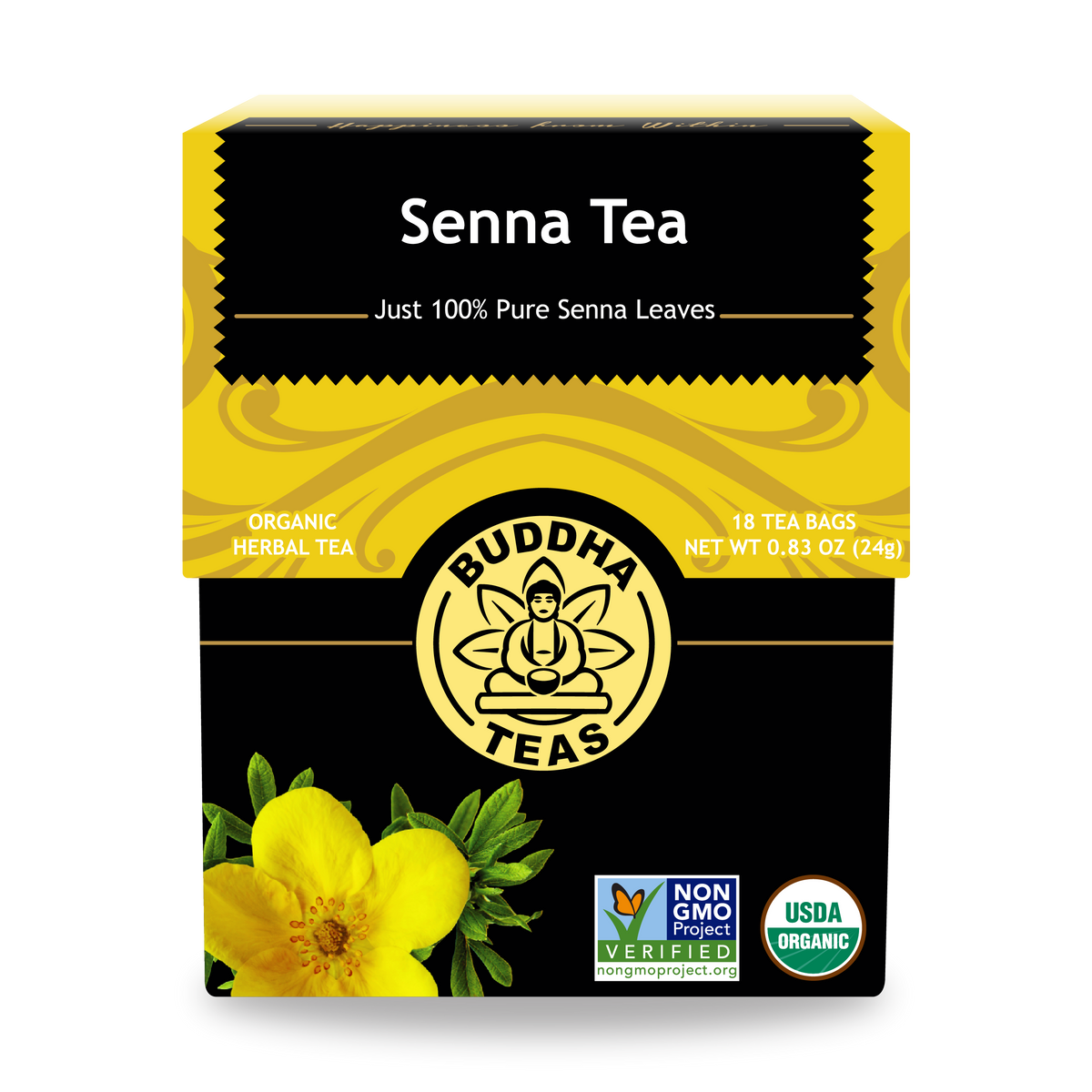 Buddha Teas Senna Tea - front view