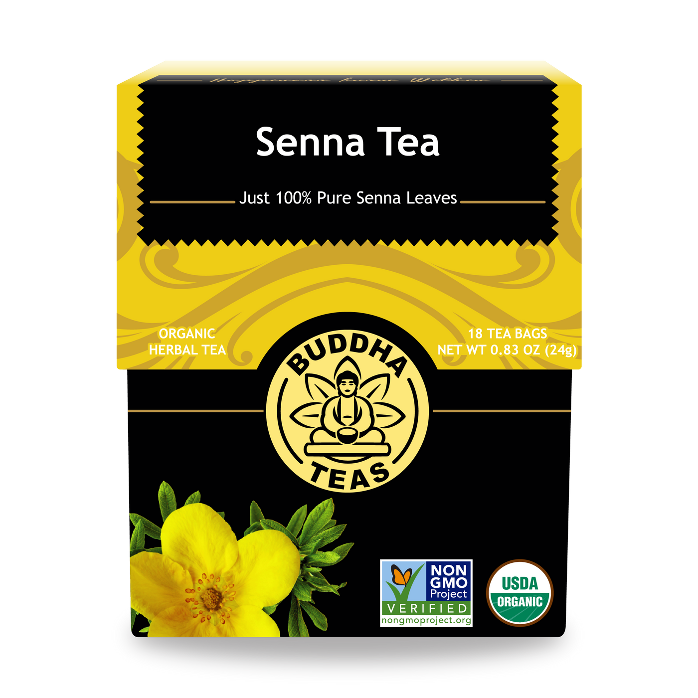Buddha Teas Senna Tea - front view