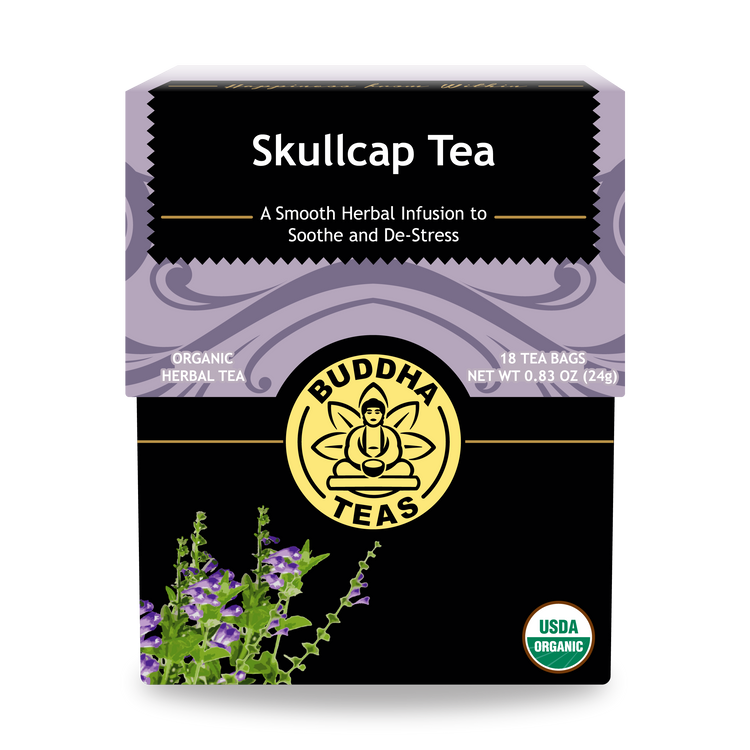 Buddha Teas Skullcap Tea - front view