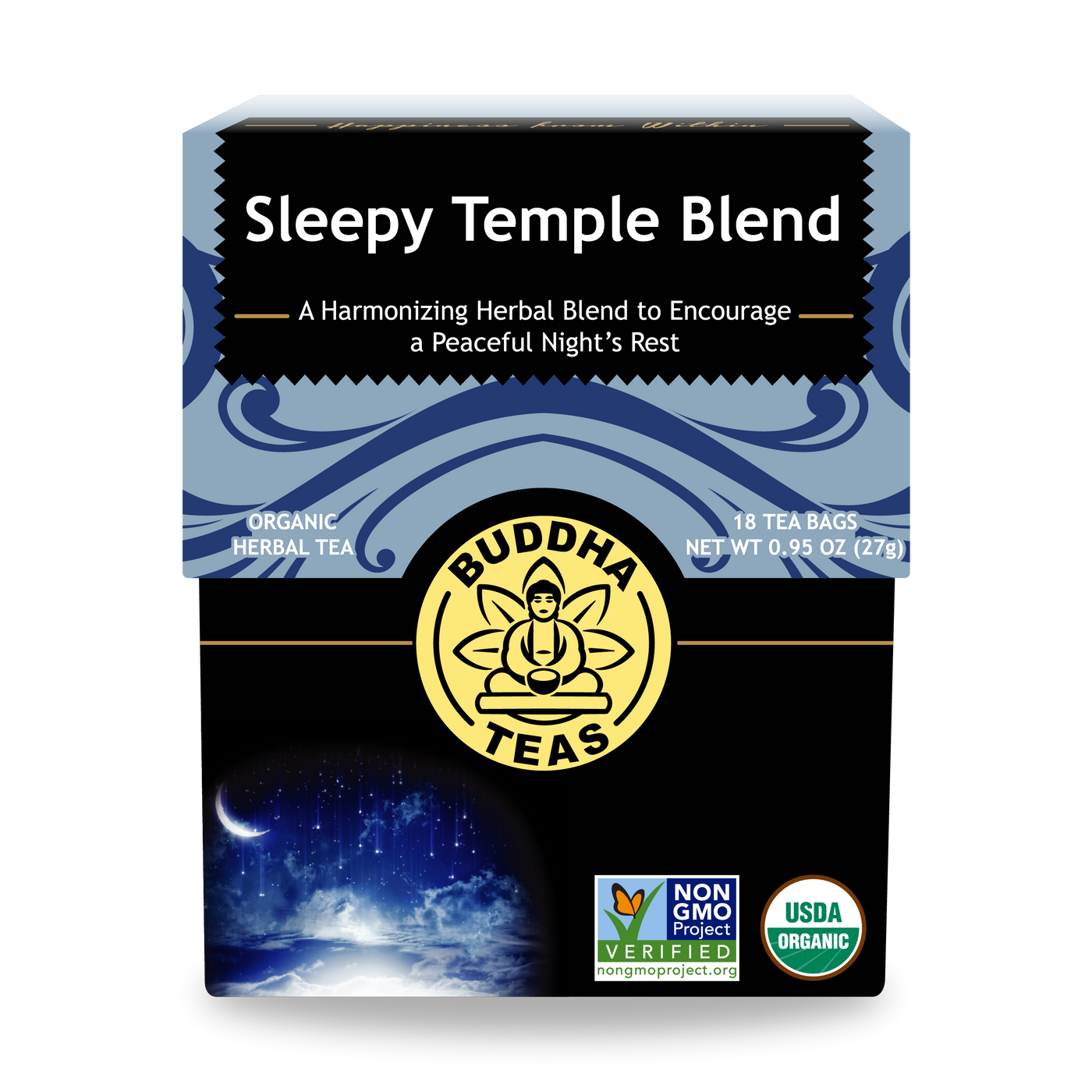 Buddha Teas Sleepy Temple Blend - front view