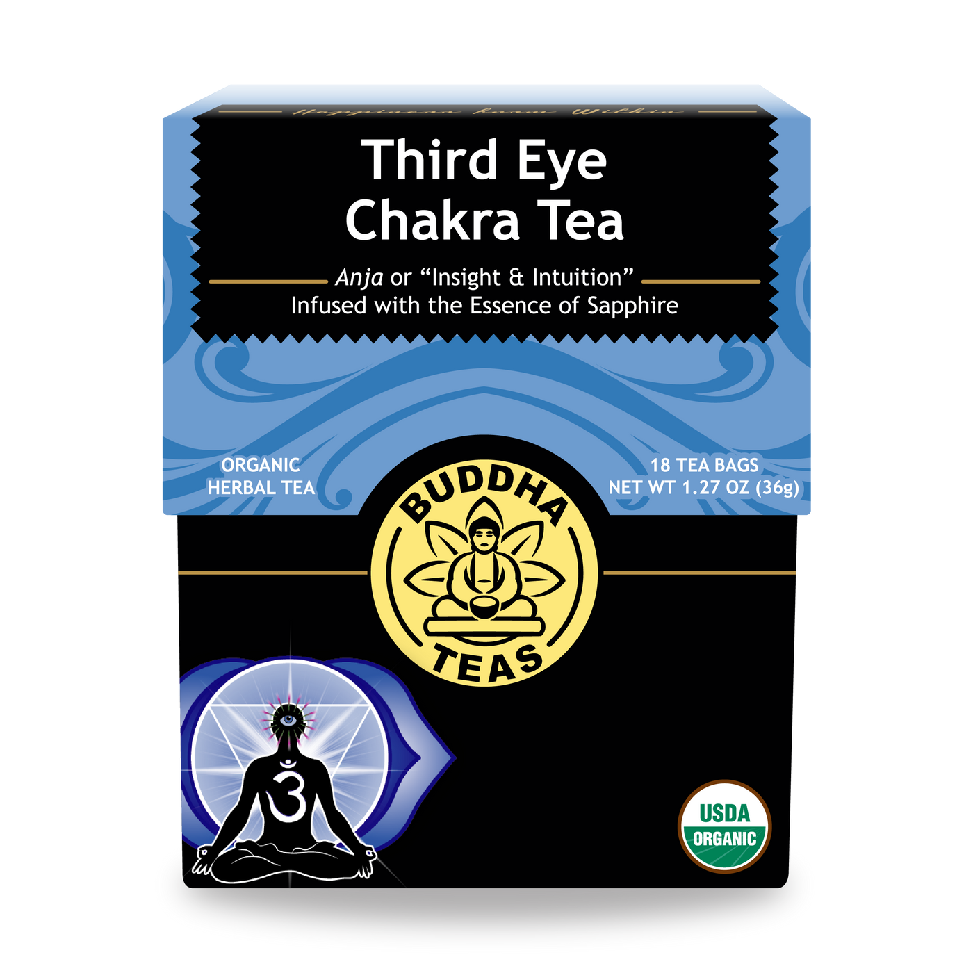 Buddha Teas Third Eye Chakra Tea - front view