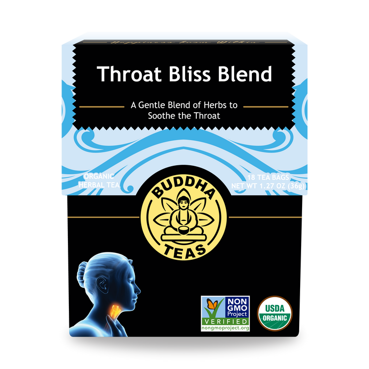 Buddha Teas Throat Bliss Blend - front view