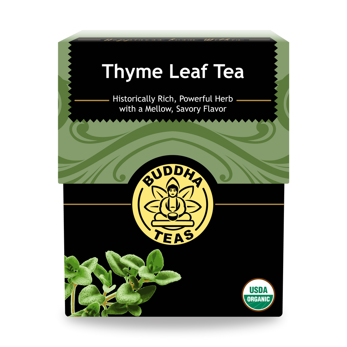 Buddha Teas Thyme Leaf Tea - front view