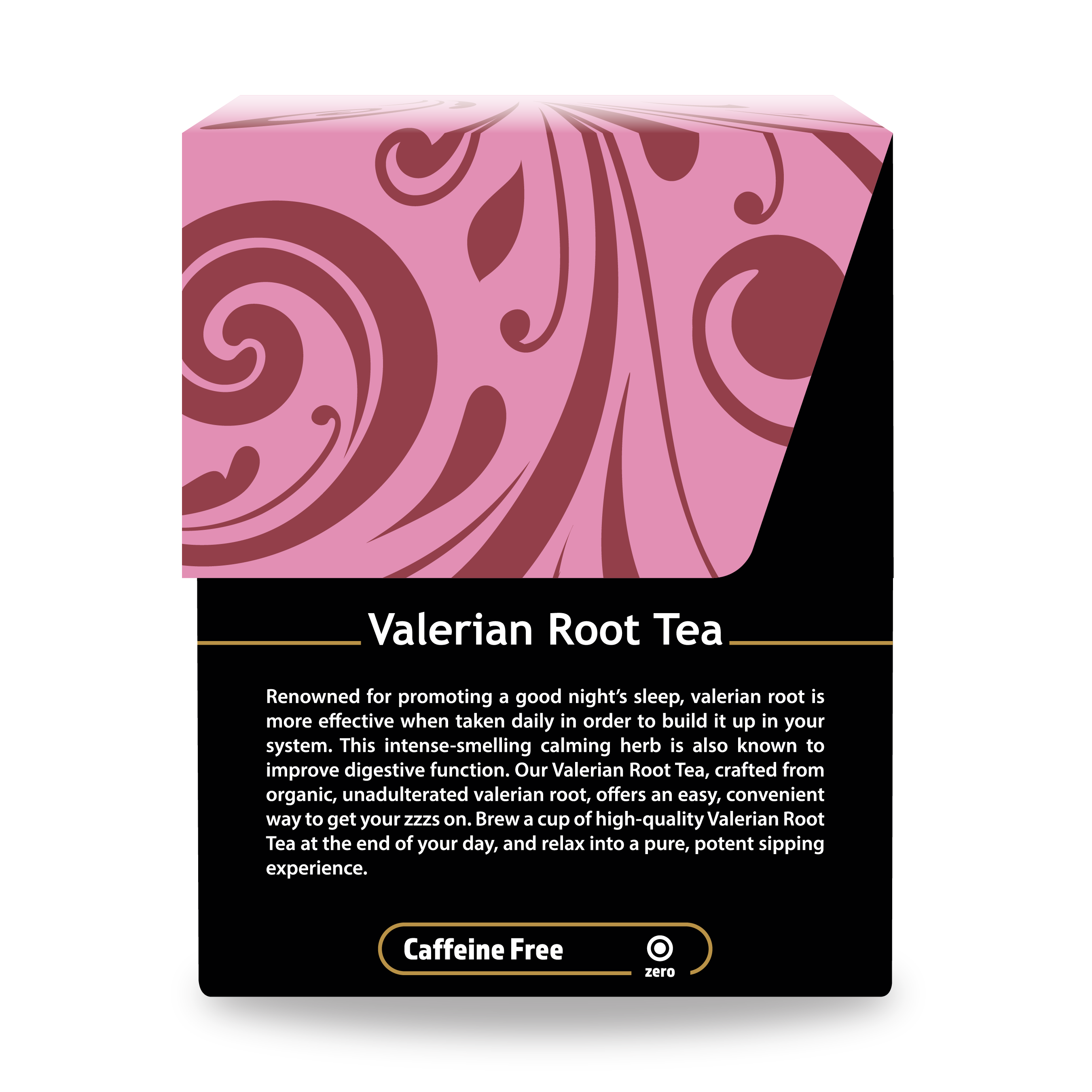 Buddha Teas Valerian Root Tea - right side panel