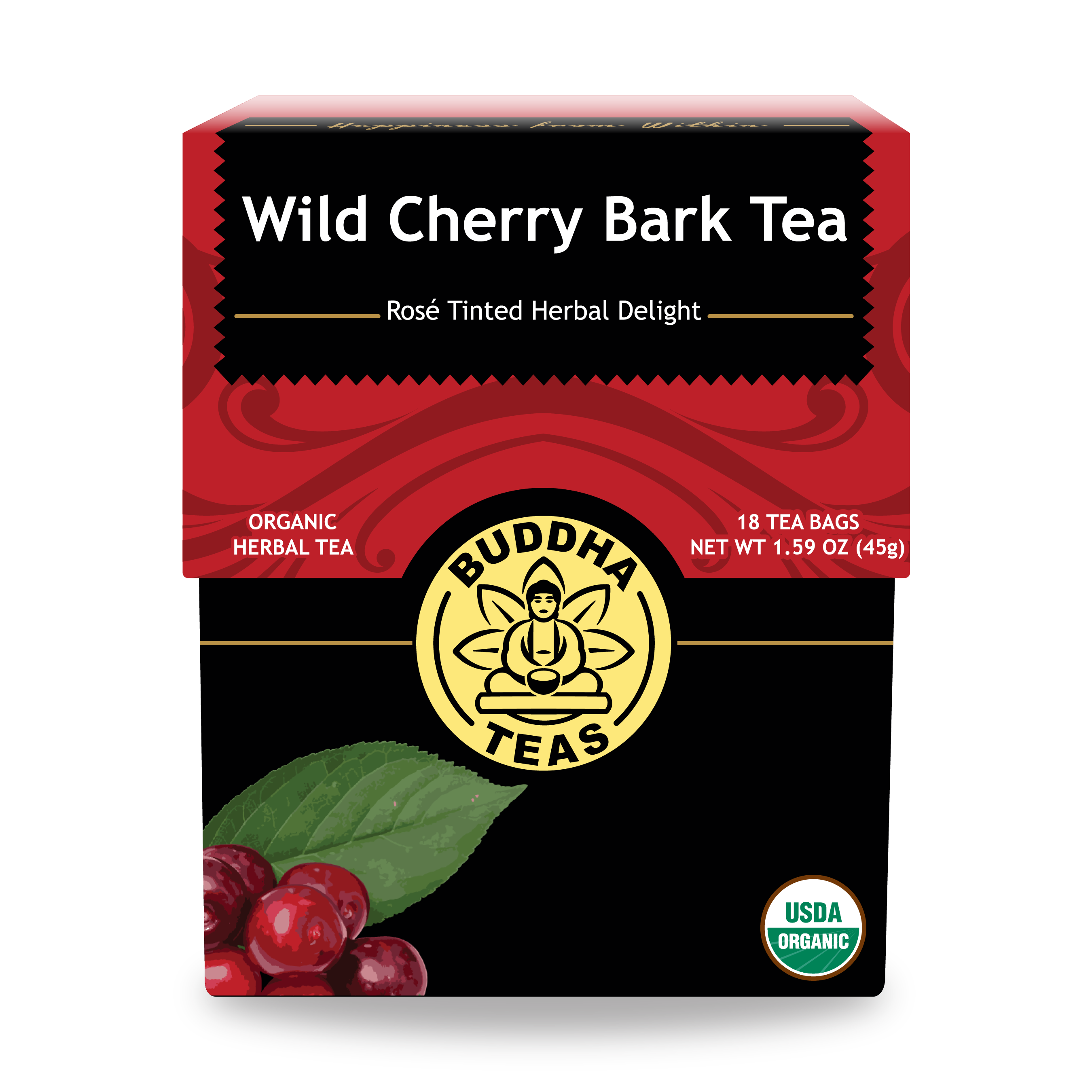 Buy Wild Cherry Bark Tea: Organic & Plastic-Free Tea Bags | Buddha Teas