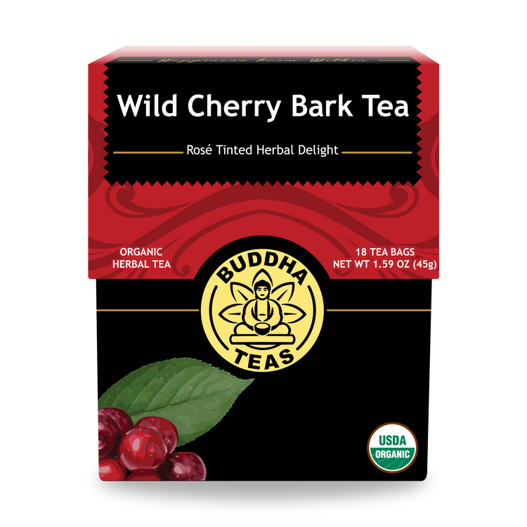 Buddha Teas Wild Cherry Bark Tea - front view